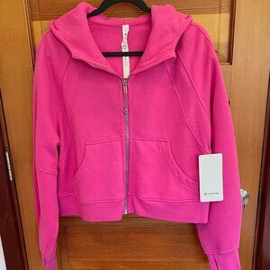 *NWT Lululemon Hot Pink Scuba Full Zip Hooded Sweatshirt - Women's M/L*